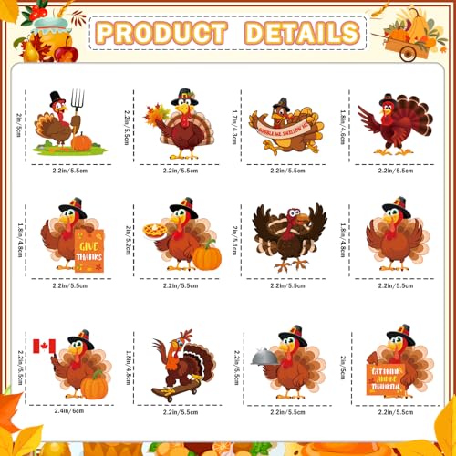 Thanksgiving Cupcake Stand with 12 Toppers & 3-Tier Turkey Decorations