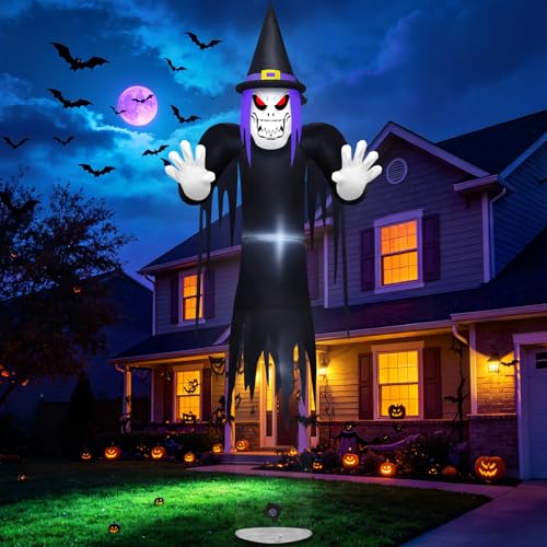 Danxilu 12FT Gaint Floating Halloween Witch Inflatable - Tall Outdoor Decor