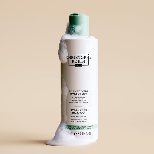 Christophe Robin Hydrating Shampoo - Lightweight Aloe Vera Formula for Dry, Dull Hair | 8.4 fl. oz