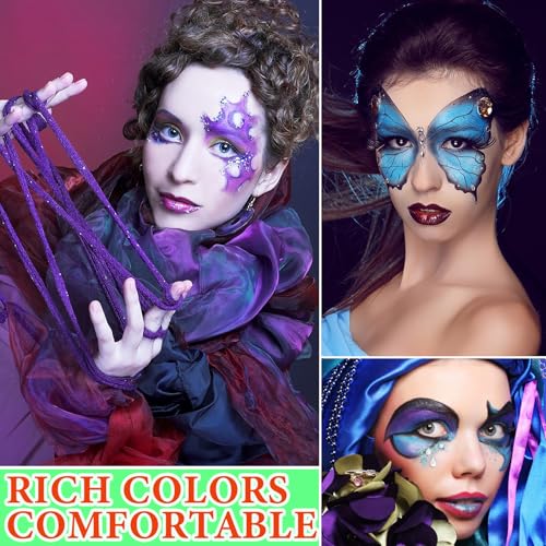 Multicolor Bruise Wheel for SFX Halloween Face & Body Paint - Fluorescent Neon Makeup Kit