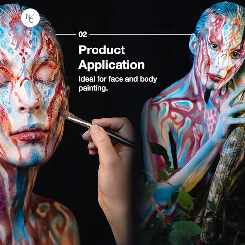 Water-Activated Face & Body Paint - Blue, Long-Lasting SFX & Cosplay Makeup - 0.70 oz