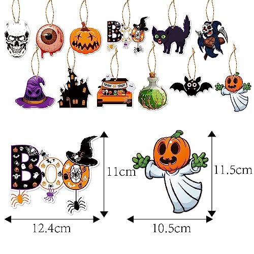 Halloween Tree Ornaments Set - Spooky Hanging Decorations for Indoor Home Party