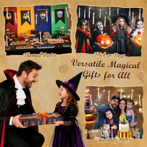 Palmatte 20P Floating Candles with Wand Remote Halloween Indoor Decor