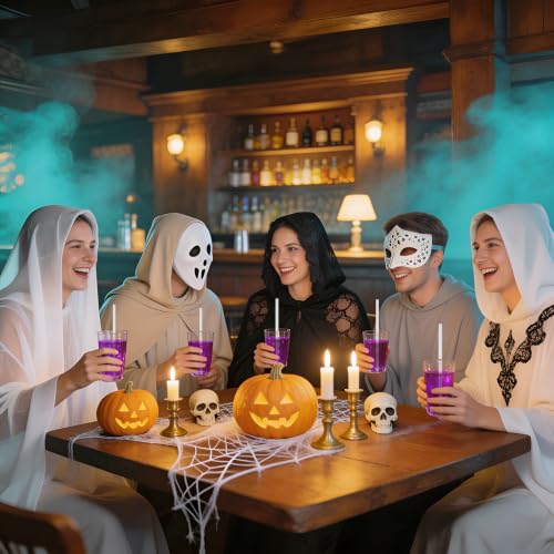 Reusable Ghost Shaped Drinking Straws - Halloween Party Supplies, 30 Pieces