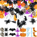 Halloween Acrylic Table Scatter & Vase Filler Set - Skeleton Bones Ghost Pumpkins
