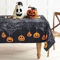 Halloween Tablecloth 60x84 Inch Rectangular Spooky Pumpkin Spider Web Washable Decor - Variation of THIS listing