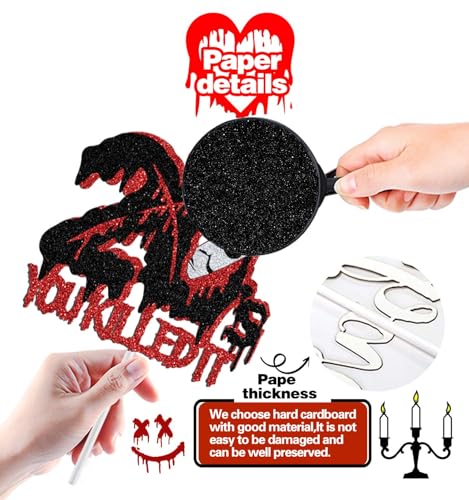 Halloween 30th Birthday Cake Topper - You Killed It 20s Design