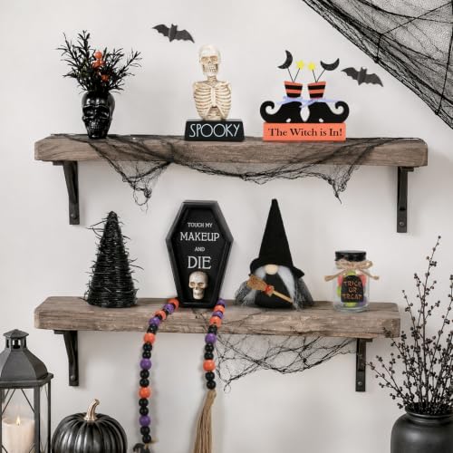 Halloween Tiered Tray Decor Set - 8pcs Spooky Farmhouse Halloween Decorations