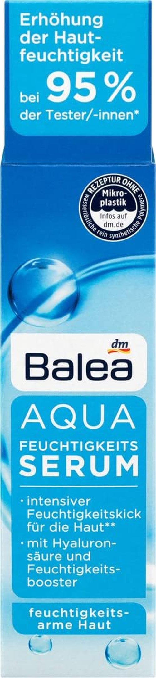 Balea Aqua Moisture Serum - Hydrating Formula for Deep Moisture | 1.01 fl. oz | Made in Germany
