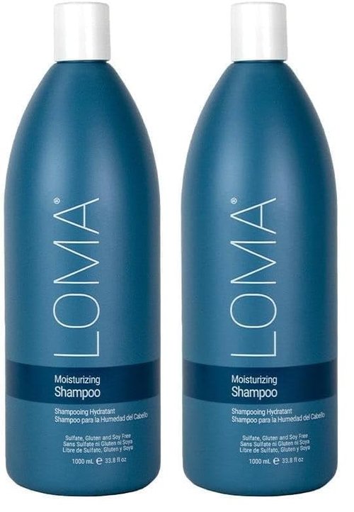Loma Moisturizing Shampoo - Hydrating Formula for Soft, Healthy Hair | 33 Ounce (Pack of 2)
