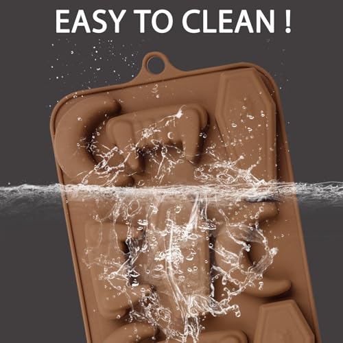 Halloween Silicone Chocolate Molds 4 Pack - Brown QY214 - Spooky Designs