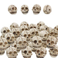 Mini Halloween Skeleton Head Figurines Set - Resin 20 Pcs - Styl2