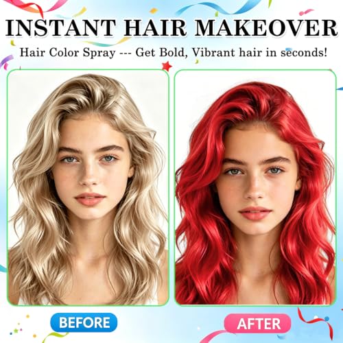 Temporary Red Hair Spray for Kids & Women - 1 Ounce