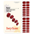Semi Cured Gel Nail Strips - Heyhae Red Velvet Crush Variation