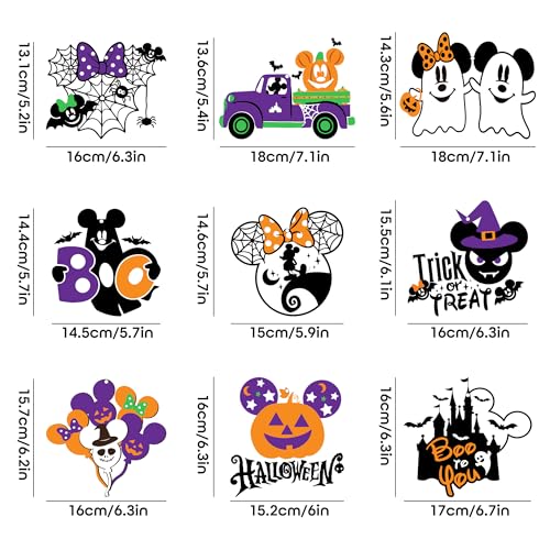 Halloween Hanging Decorations - 36Pcs Mouse Themed Party Swirls & Cutouts