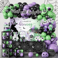 Halloween Baby Shower Decorations Set with Plates Napkins Cups Banner & Backdrop - 288pcs