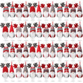 24 Pieces Christmas Gnome Ornaments Set - Plush Hanging Decorations for Tree & Holiday Decor
