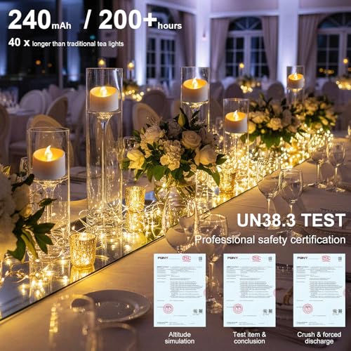 Flameless LED Tea Lights Candles 24 Pack - Warm White, Ivory Shell Variation