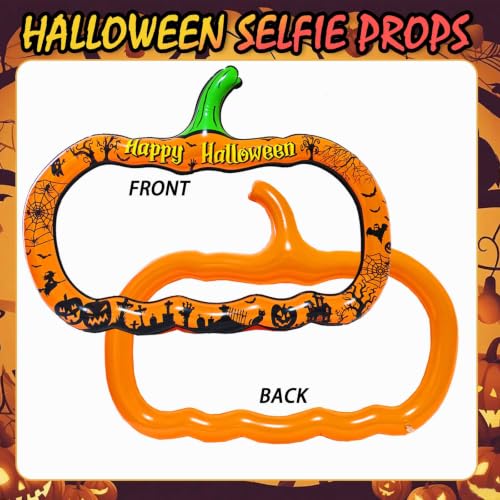 Inflatable Pumpkin Halloween Photo Booth Frame - Orange Pumpkin Variation