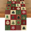 Christmas Tree Gift Table Runner 13x108 Inch Red Holiday Decor - Artoid Mode