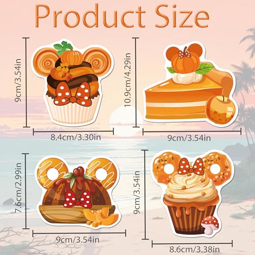 Fall Cruise Door Magnets Set - 16 Autumn Themed Refrigerator & Cabin Decor