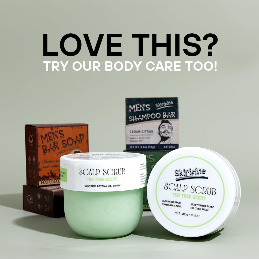 Tea Tree Scalp Scrub - Exfoliating & Moisturizing Treatment for Dry Scalp | 400g (14 fl. oz) Bottle