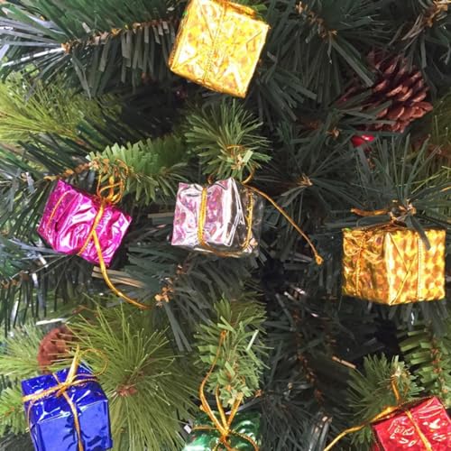 24PCS Mini Christmas Gift Box Ornaments - Holiday Tree Decorations