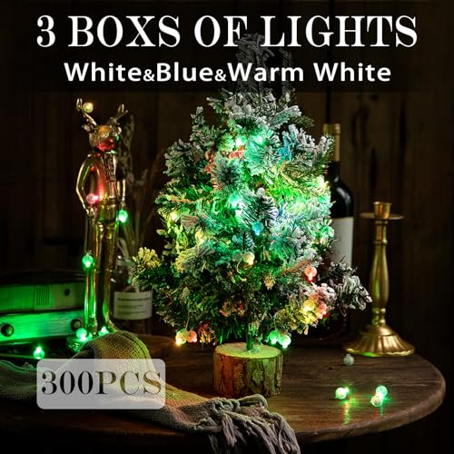Waterproof LED Balloon Lights Set - 300pcs Multi-Color Party Decor