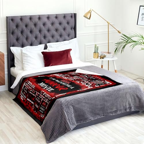 Horror Movie Blanket 50x60 Inches - Spooky Decor & Gift for Horror Fans