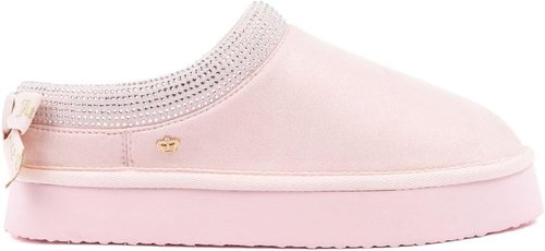 Juicy Couture Cozy Slipper Mule - Plush Indoor/Outdoor House Shoe with Memory Foam & Faux Fur Lining