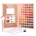 PPPyYiDi 70 Colors Eyeshadow Palette with Brush - Matte Glitter Makeup Kit - Variation A