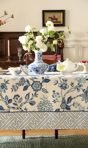 Bilin Gaier Suqing A Designer Linen Square Tablecloth 67x67 Inches