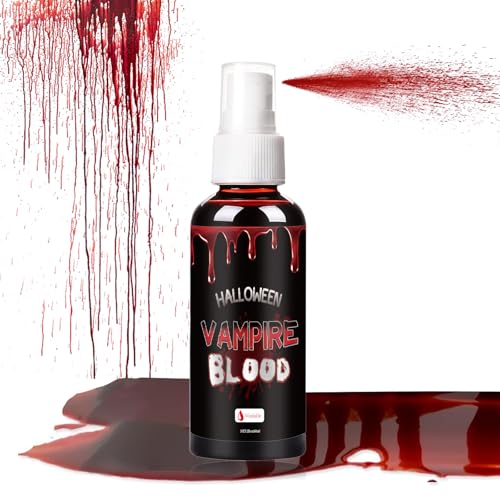 Fake Blood Spray for Halloween Costumes & Makeup - Red Blood 1PCS