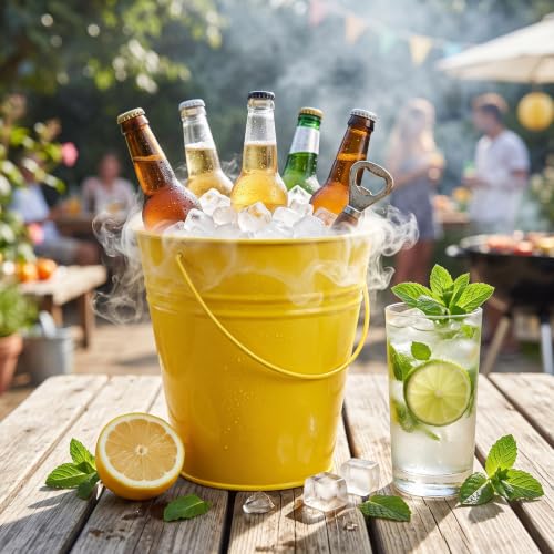 Rainbow Metal Buckets Set of 12 - 6.4 x 3.5 x 7 Inch Mini Pails for Party Decor