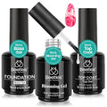 Beetles Gel Nail Top Coat & Blooming Gel Set 3PCS 15ML - I-Clear-3