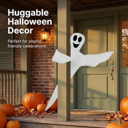 Halloween Ghost Tree Wrap Decor - 52 Inch Outdoor Friendly Ghost with White Variation
