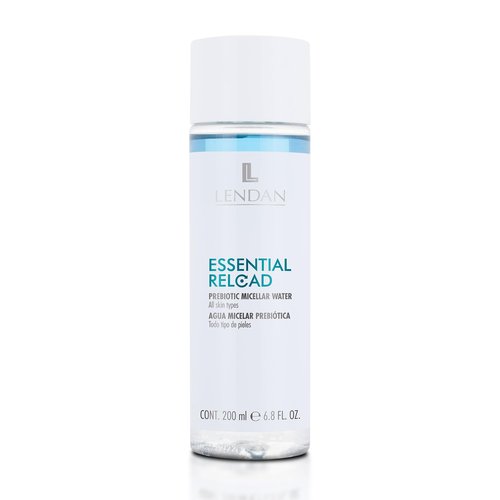 LENDAN - Micellar Water - Essential Reload Prebiotic - 200 ml - for All Skin Types - Alcohol and Paraben-Free Makeup Remover - Gentle Cleansing - with Prebiotic Ingredients