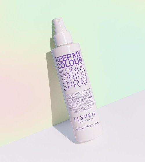 ELEVEN AUSTRALIA Keep My Colour Blonde Leave-In Toning Spray - Purple Toner for Silver & Light Blonde Hair, Enhances Shine - 6.8 fl oz