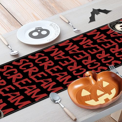 Halloween Horror Classic Movie Table Runner - Scream Grim Reaper 13x72 Inches - Horror Decor