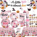 Halloween Baby Girl Shower Decorations Set - Little Boo Themed Party Supplies