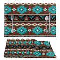 Set of 6 Aztec Boho Table Mats - Heat Resistant Native American Navajo Design