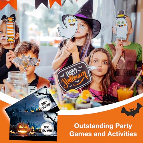 Halloween Pumpkin Scratch Off Cards Pack - Spooky Party Game for Kids & Adults