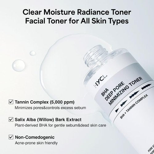 **BHA Blackhead Power Toner - Daily Exfoliating Face Toner with Willow Bark Water | 6.76 fl oz for Oily, Acne-Prone Skin**