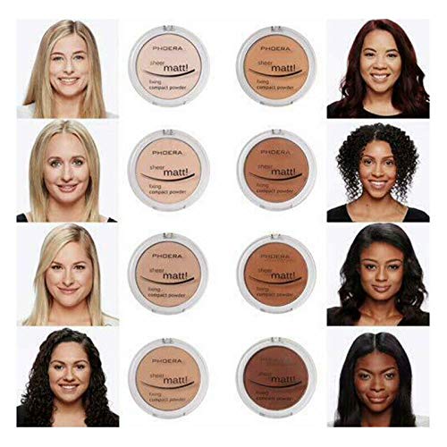 Phoera Sheer Matte Fixing Powder - Translucent 201 Compact Setting Powder