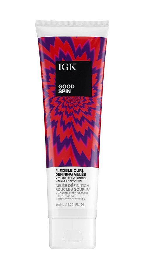 IGK GOOD SPIN Curl Defining Gelee - Hydrating, Frizz Control & Strong Hold | Vegan & Cruelty-Free | 4.75 Oz