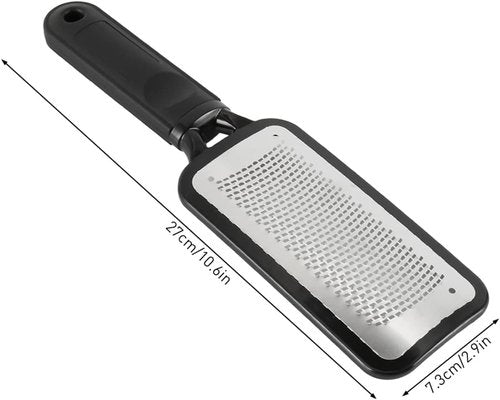 Skiennix Foot File - Stainless Steel Callus Remover for Professional Pedicure | Ideal for Wet & Dry Feet