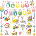 Easter & Birthday Banner Garland Set - Bunny, Chick, Egg Decorations for Parties