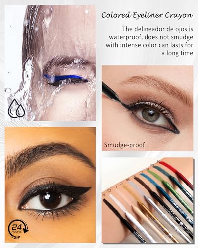 White Waterproof Waterline Eyeliner Pencil - Matte Cream, Pack of 1