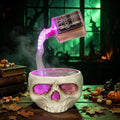 Halloween Floating Bottle with Skull Cauldron LED Decoration - Spooky Outdoor & Indoor Display