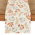 13x72 Inch Fall Table Runner - Orange Polyester Home Decor for Dining & Parties